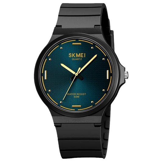 SKMEI 2108 unisex analog watch With Polyurethane black bracelet