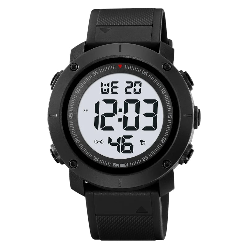 SKMEI 2122 Dark Black: Official Dual Time Sport Watch Egypt