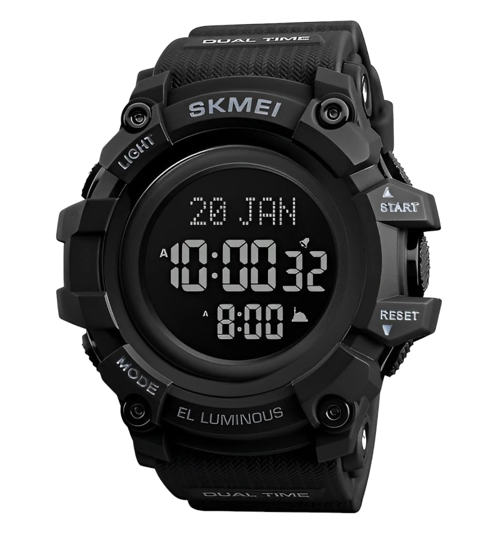 Skmei watch dual time el luminous hotsell