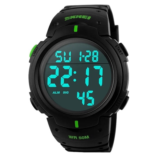 SKMEI 1068 Black Green Watches Outdoor Sport Watch Men Multifunction Watches Military Digital Wristwatch