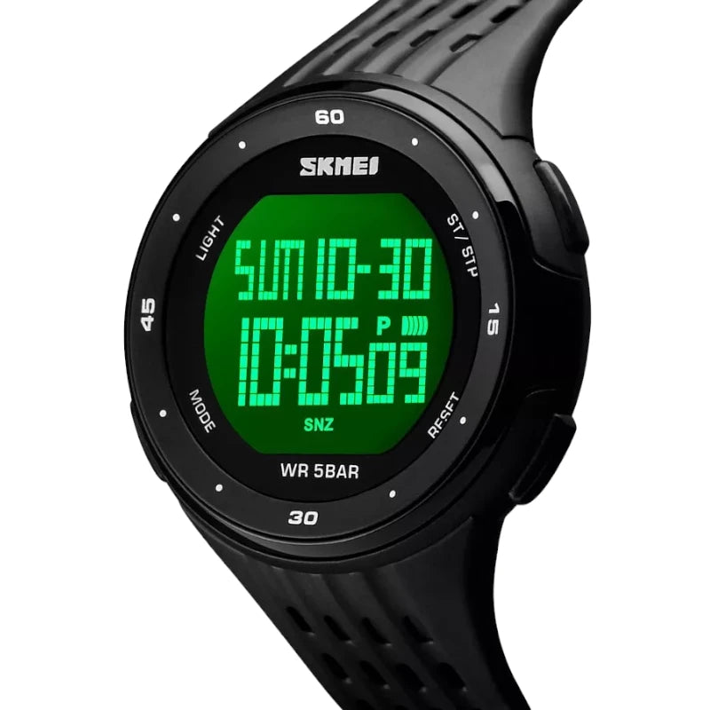 SKMEI 1219 Black LED Digital Military Watch Men Sports Watches