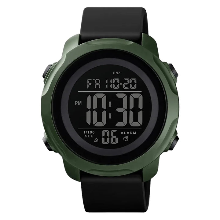 SKMEI Green Black Wristwatch Men Watches Alarm Led multifunction Dar Skmei Watches Official Store