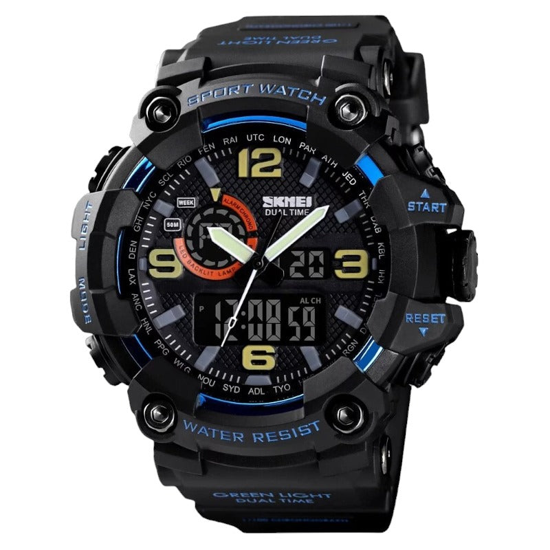 Multi-function analog-digital sports watch SKMEI 1520 alarm and stop watch, full calendar, day and date display