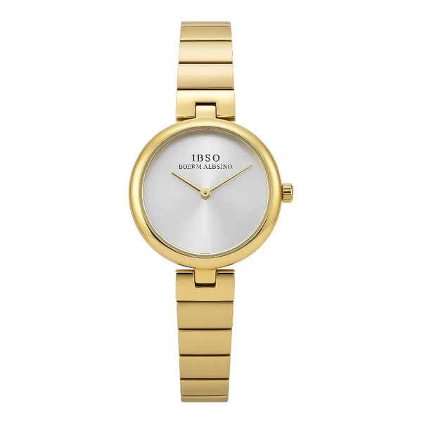 IBSO S6809L Women's Minimalist Gold Watch Steel Bracelet
