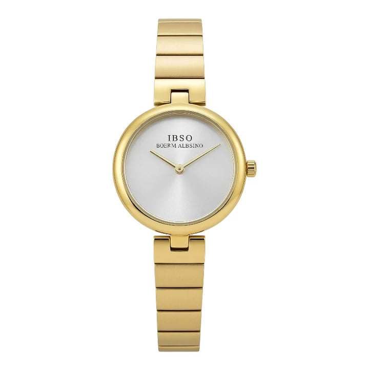IBSO S6809L Women's Minimalist Gold Watch Steel Bracelet
