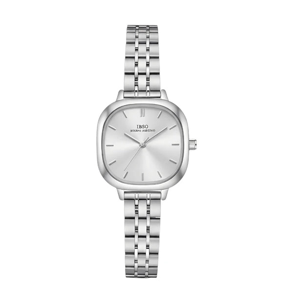 IBSO S9228L Women's Luxury Watch Silver Stainless Steel Simple Mesh  Design