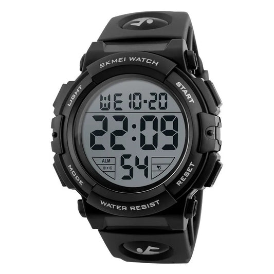 SKMEI 1258 Watches Outdoor Sport Watch Men Multifunction Watches Military Digital Wristwatch - Black