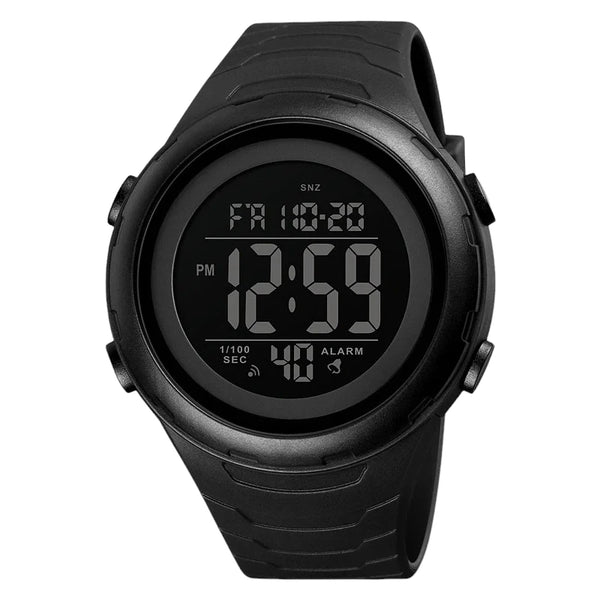 SKMEI 1675 Digital Sports Watch Silicone Dark Dial Black