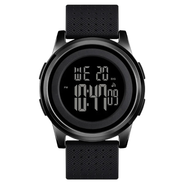 SKMEI 1502 Ultra-Slim Digital Watch All Black