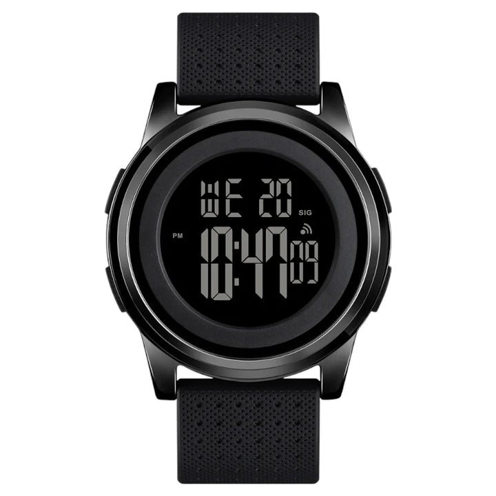 SKMEI 1502 Ultra-Slim Digital Watch All Black