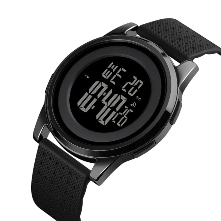 SKMEI 1502 Ultra-Slim Digital Watch All Black
