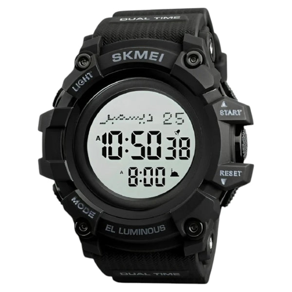SKMEI 1680 prayer times digital watch with Qibla direction and Hijri calendar