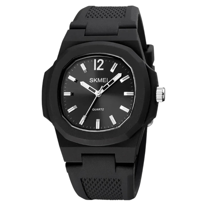 SKMEI 1717 Unisex Casual Watch Black Silver