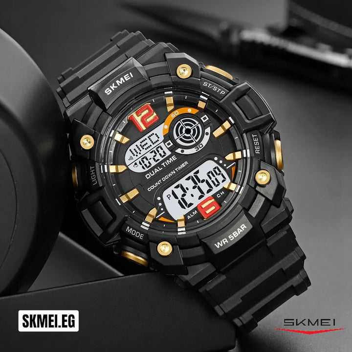 SKMEI 2018 Modern Digital Sport Watch Multi-Color