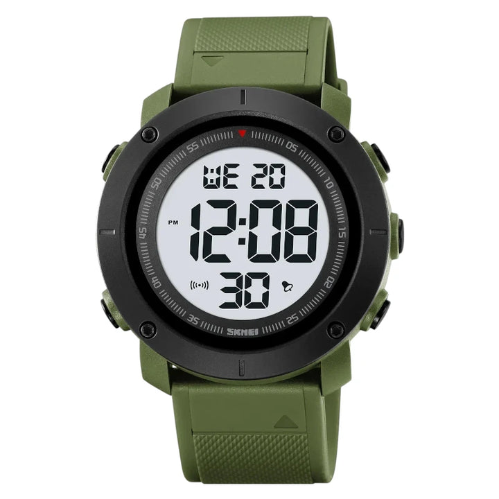 SKMEI 2122 Classic Digital Watch Retro Style - Clear Olive Green