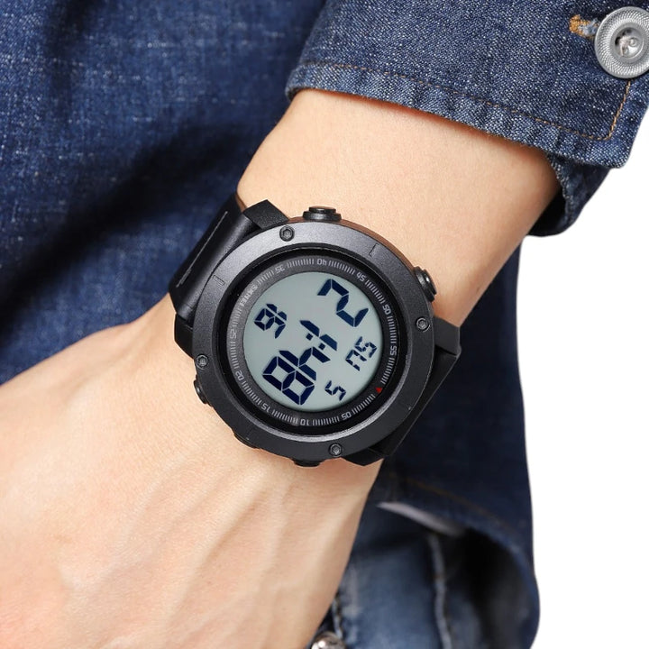 SKMEI 2122 Digital Watch Retro Style - All Black