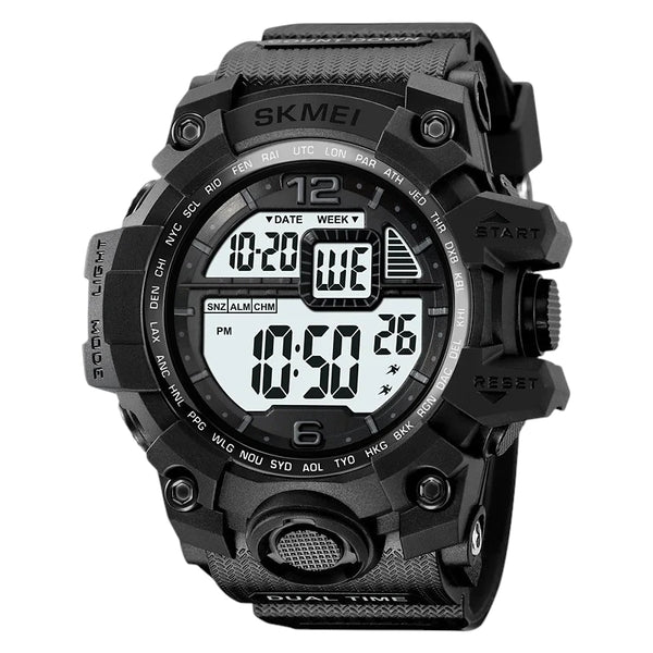 SKMEI 2245 Large Digital Sport Watch Black & White