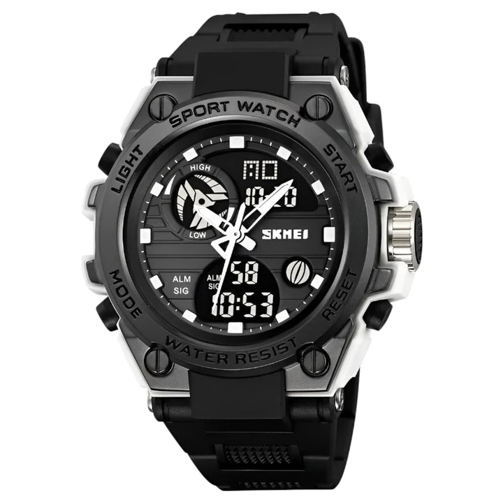SKMEI 2360 Analog Digital Sport Watch Black White