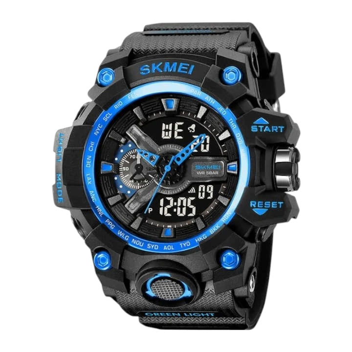 SKMEI 2396 Blue Analog Digital Chronograph Sport Watch