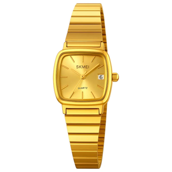 SKMEI 2492 Women's Minimalist Square Watch Gold