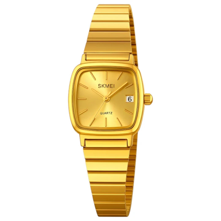 SKMEI 2492 Women's Minimalist Square Watch Gold
