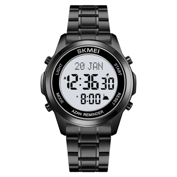 Skmei 2097 Black islamic watch Prayer Times Azan