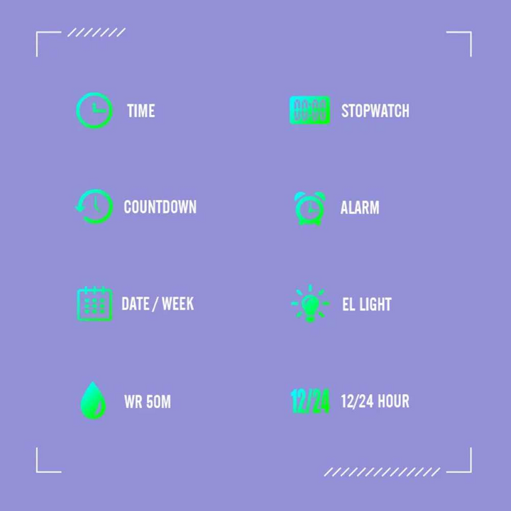 Skmei 2290 Modern Digital Watch – Premium Silicone in Light Pink 