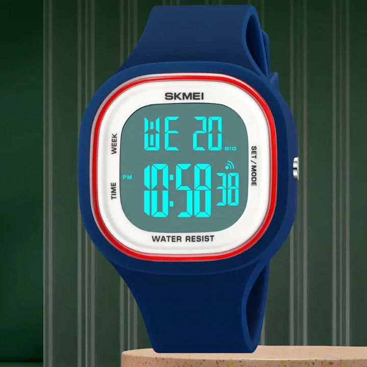 Skmei 2290 Modern Digital Watch – Premium Silicone in Light Pink