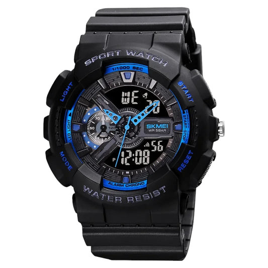 SKMEI 1688 Blue Black Digital Electronic Analog Fashion Sport Wristwatches Waterproof Men Original Watches
