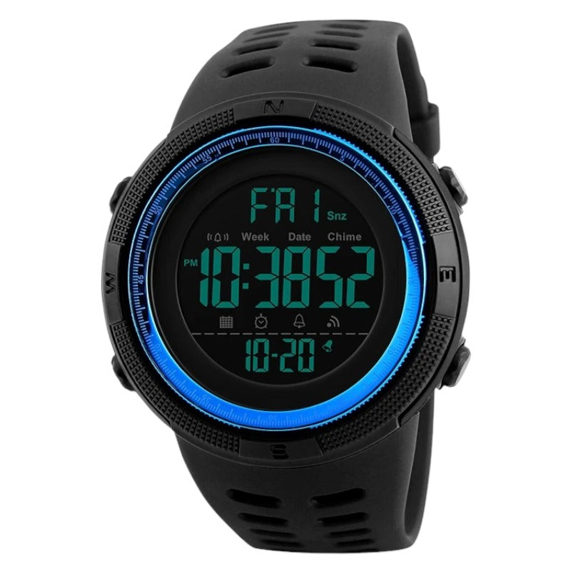 SKMEI 1251 Fashion Sport Watch Men Chrono Clock Multifunction Watches Alarm Digital Watch Original Skmei Watches Egypt 1251 blue