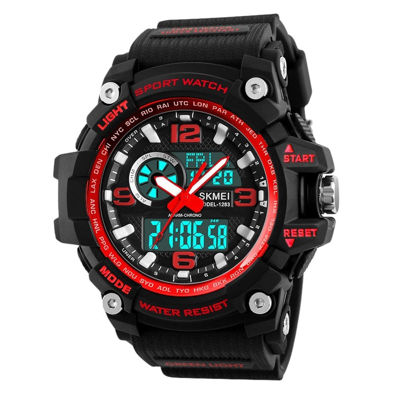 Multi-function analog-digital sports watch SKMEI 1283 alarm and stop watch, full calendar, day and date display