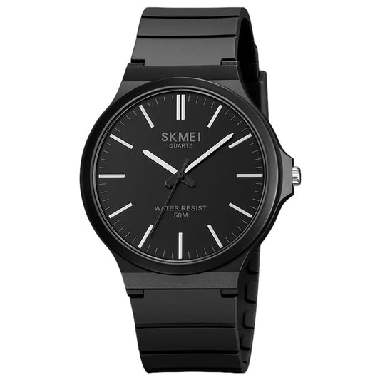Official SKMEI 2108 analog watch with a black bracelet and dial for unisex original Skmei watches