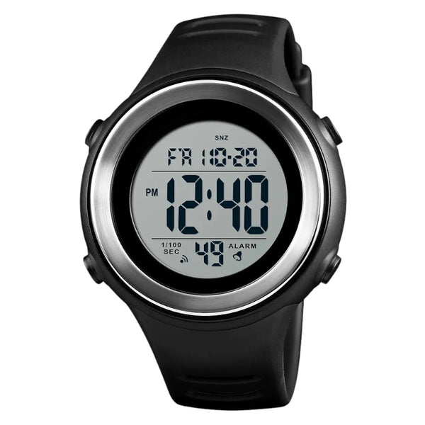 SKMEI 1394 Black Digital Sports Watch for men, 50M water resistant