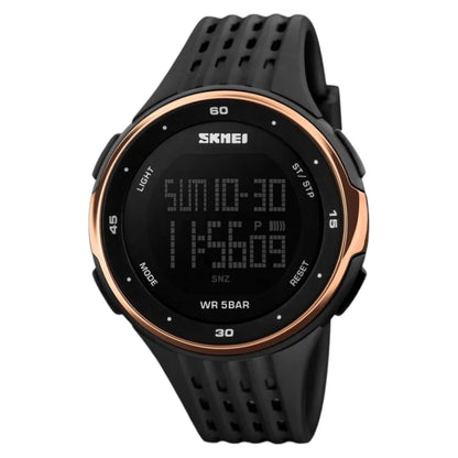 SKMEI 1219 Gold Black LED Digital Military Watch Men Sports Watches