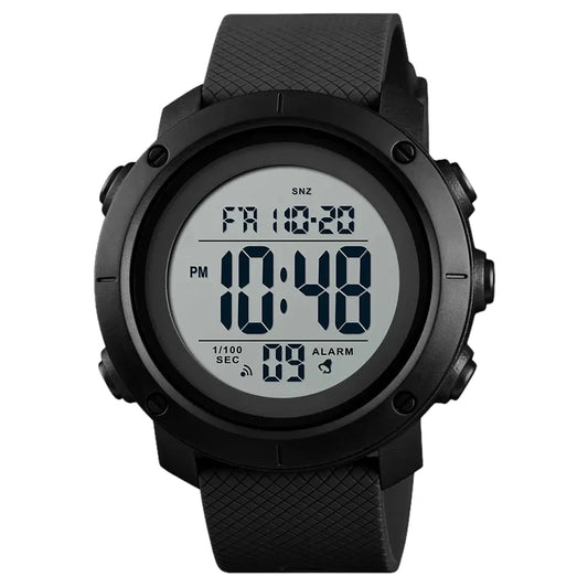 SKMEI 1434 Digital Men Watch Sport Waterproof Wristwatches Stopwatch Military black